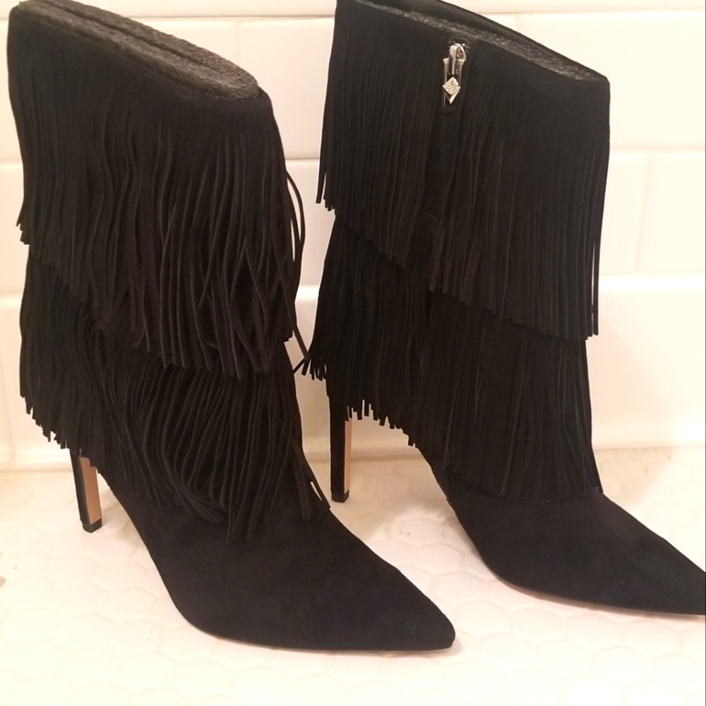 Sam Edelman 'Belinda' Fringed Suede Boot